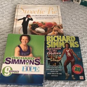 Richard Simmons Cookbook &Work out DVDs